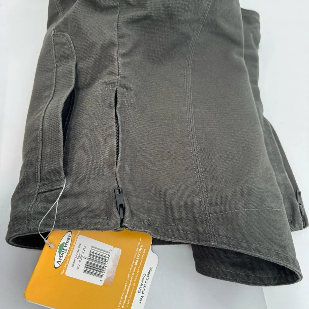 NWT Arborwear Juniper Vest Women’s S Moss Fleece Outdoor Hiking Mock Neck